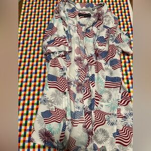 Free Planet Stars and Stripes Shirt M
